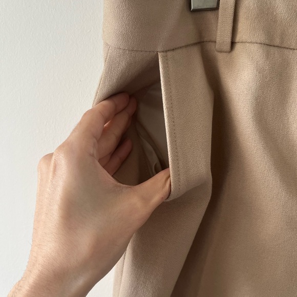 FRAME Le Crop Mini Boot Tan Trousers - Picture 10 of 13